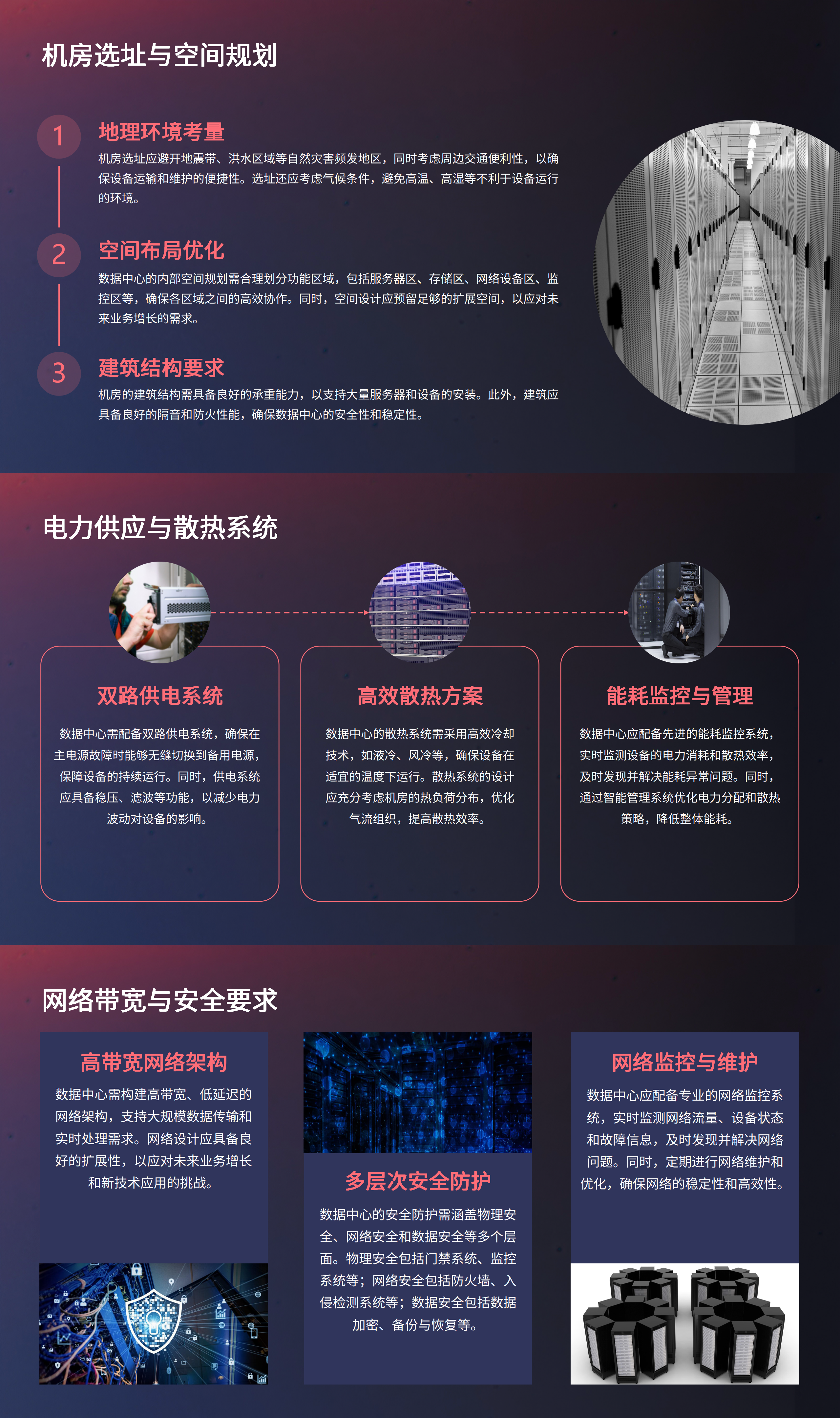 數據中心基礎架構需求